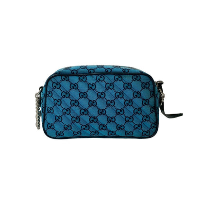 Gucci GG Marmont Canvas Leather Shoulder Bag