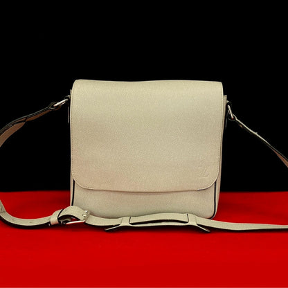Louis Vuitton Roman PM Taiga Leather Shoulder Bag