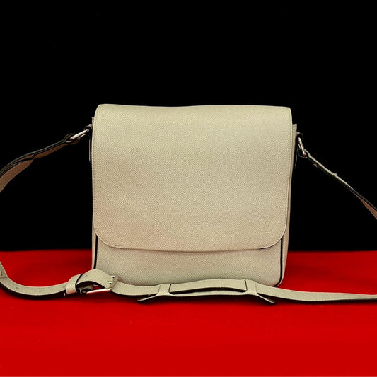 Louis Vuitton Roman PM Taiga Leather Shoulder Bag