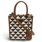 Prada Symbol Embroidered Fabric 2way Shoulder Bag