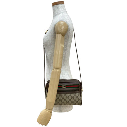 Gucci Old Gucci GG Logo Leather Shoulder Bag