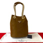 Prada Marina Re-Nylon Leather Nylon Shoulder Bag