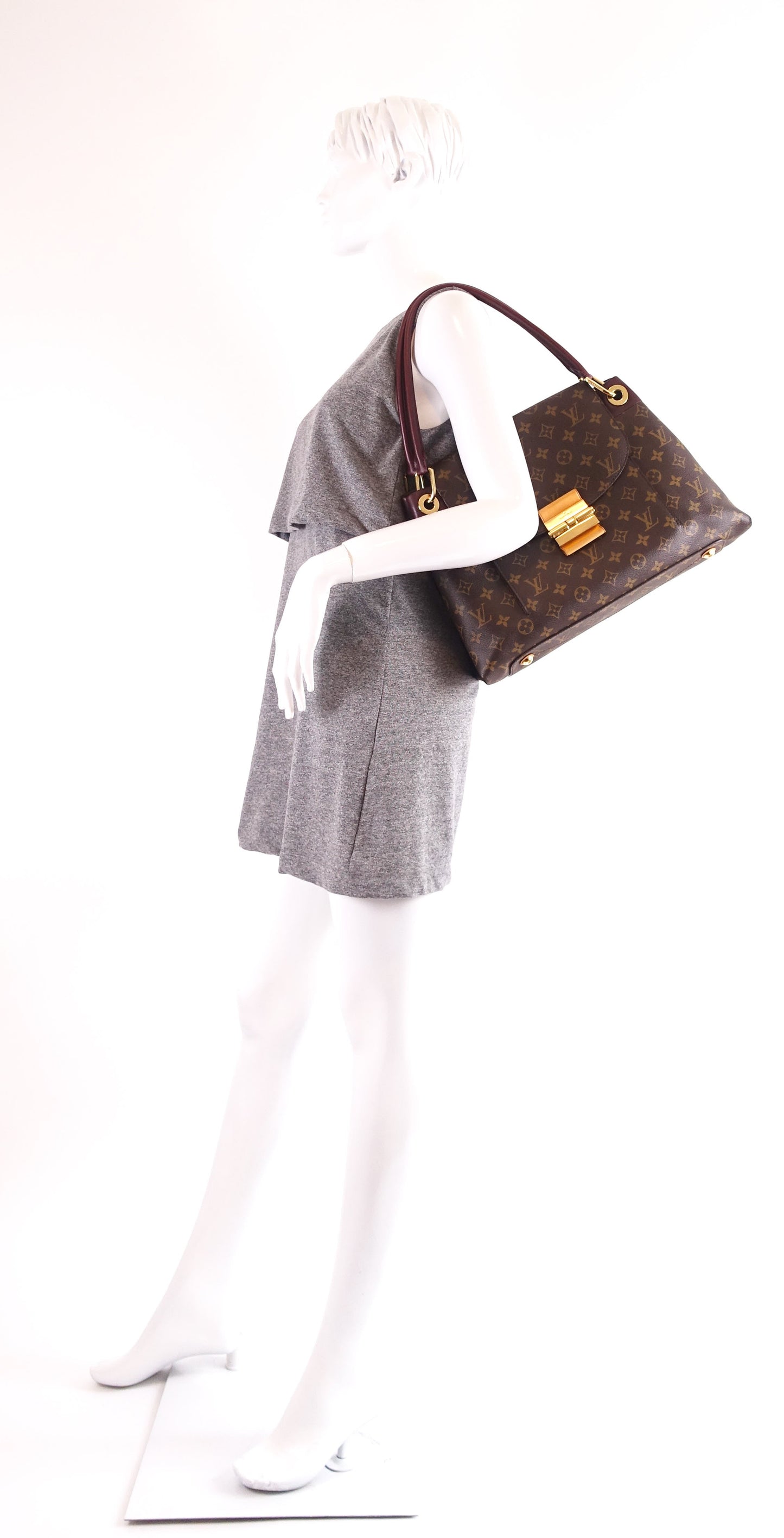 Louis Vuitto Olympe Bordeaux Monogram Canvas Shoulder Bag