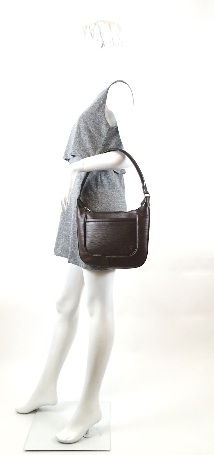 Louis Vuitto Matsy Brown Epi Leather Shoulder Bag