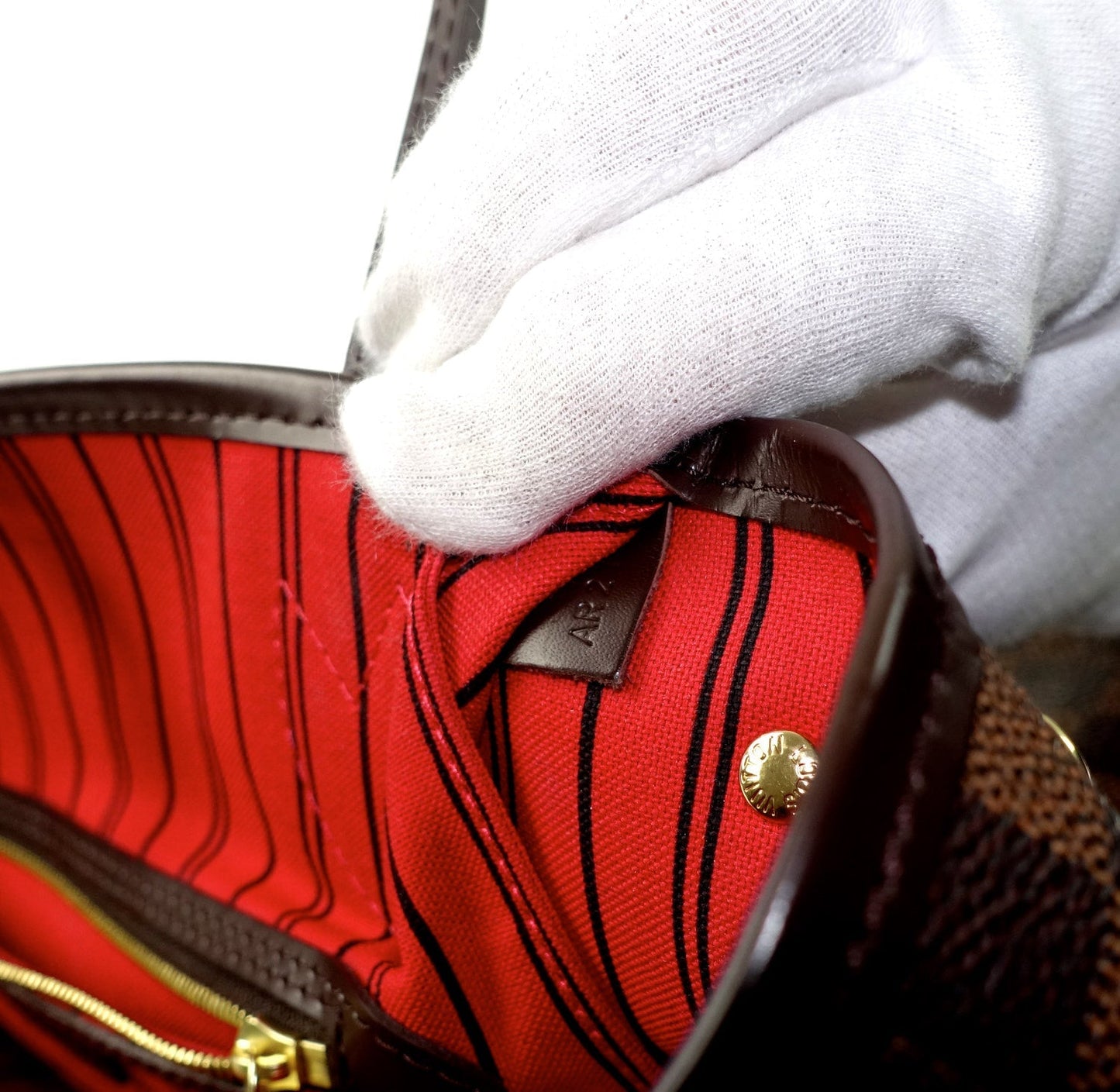 Louis Vuitto Neverfull PM Damier Ebène Canvas Shoulder Bag