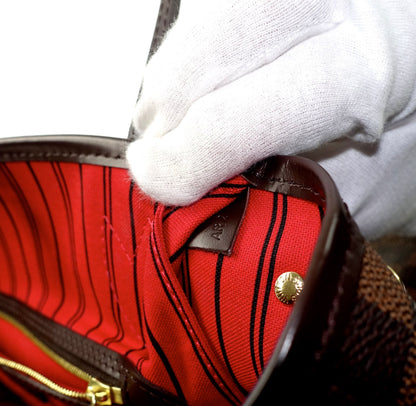 Louis Vuitto Neverfull PM Damier Ebène Canvas Shoulder Bag