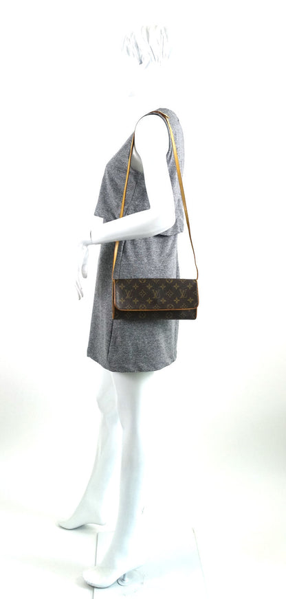 Louis Vuitto Pochette Twin GM Monogram Canvas Shoulder Bag
