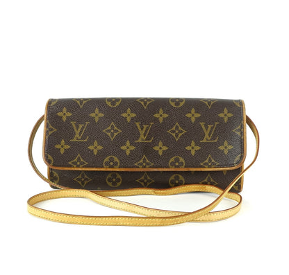 Louis Vuitto Pochette Twin GM Monogram Canvas Shoulder Bag
