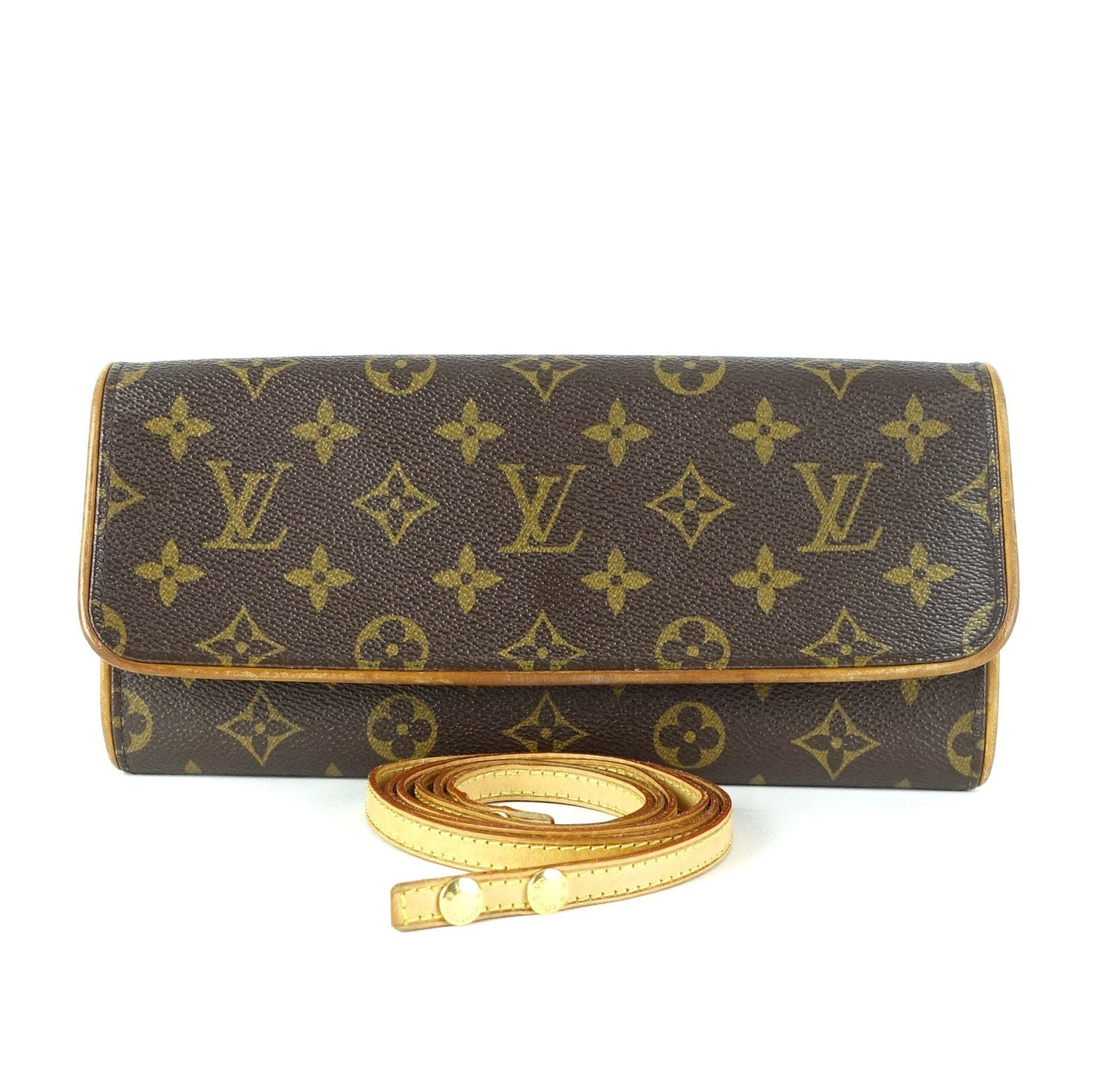 Louis Vuitto Pochette Twin GM Monogram Canvas Shoulder Bag