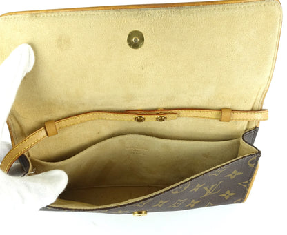 Louis Vuitto Pochette Twin GM Monogram Canvas Shoulder Bag