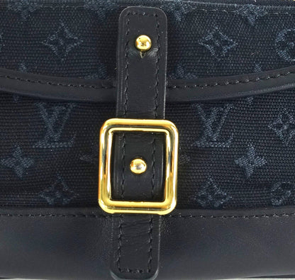 Louis Vuitto Anne Sophie Mini Lin Canvas Clutch Bag