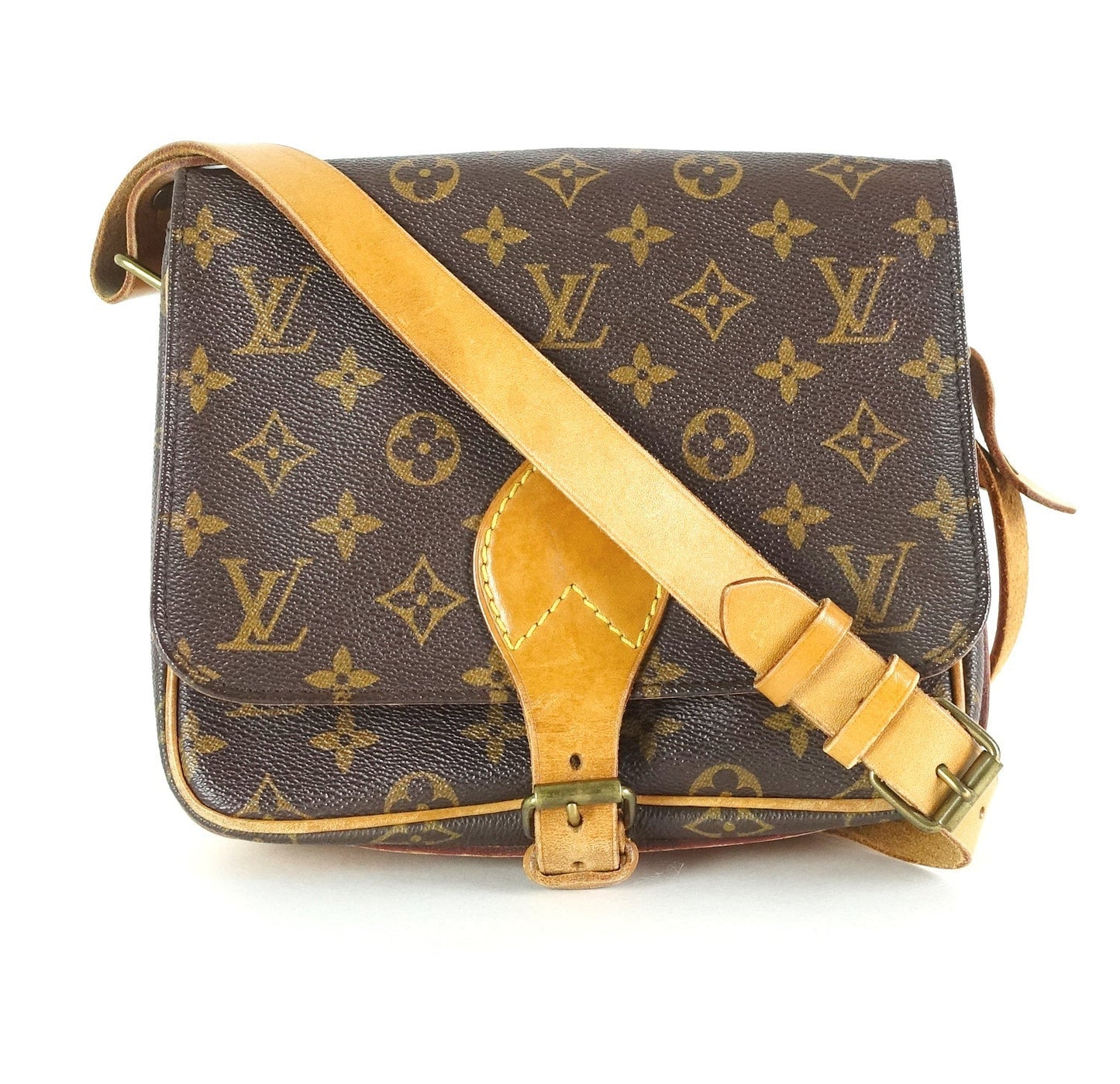 Louis Vuitto Cartouchiere MM Monogram Canvas Shoulder Bag