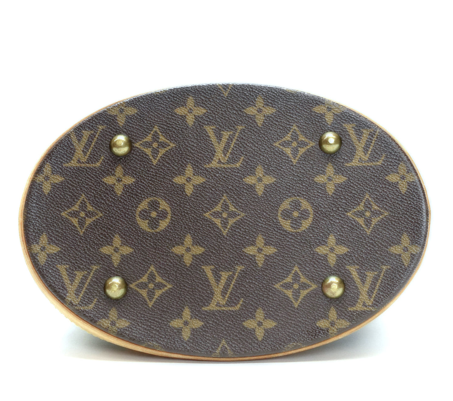 Louis Vuitto Petit Bucket Monogram Canvas Shoulder Bag with Pochette Bag