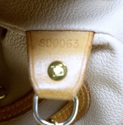 Louis Vuitto Petit Bucket Monogram Canvas Shoulder Bag with Pochette Bag