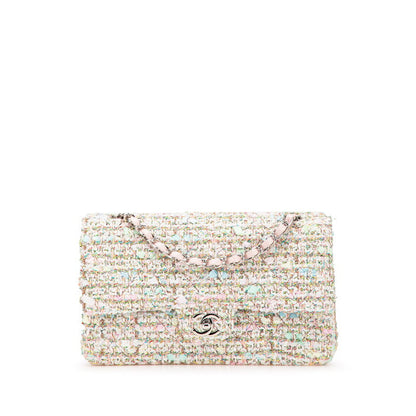 Chanel Matelasse 25 Tweed Leather Shoulder Bag