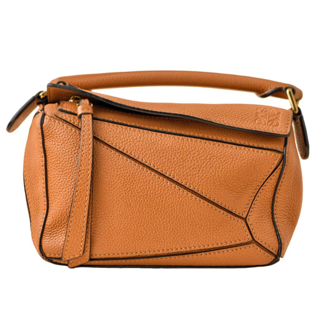 Loewe Mini Puzzle Light Caramel Leather Shoulder Crossbody Bag