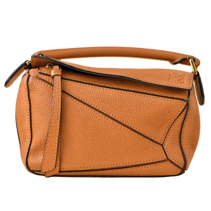 Loewe Mini Puzzle Light Caramel Leather Shoulder Crossbody Bag