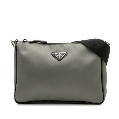 Prada 2VH113 Nylon Leather Shoulder Bag