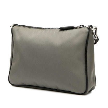 Prada 2VH113 Nylon Leather Shoulder Bag