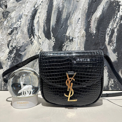   Ysl crocodile pattern saddle bag 13155.