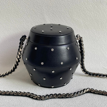 💕 Saint Laurent Crystal mini bucket Bag #16517