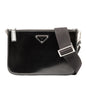Prada 2VH129 Triangle Logo Plate Leather Shoulder Bag
