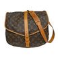 Louis Vuitton Saumur Handbag Monogram Canvas Brown Canvas Shoulder Bag Bag (   )