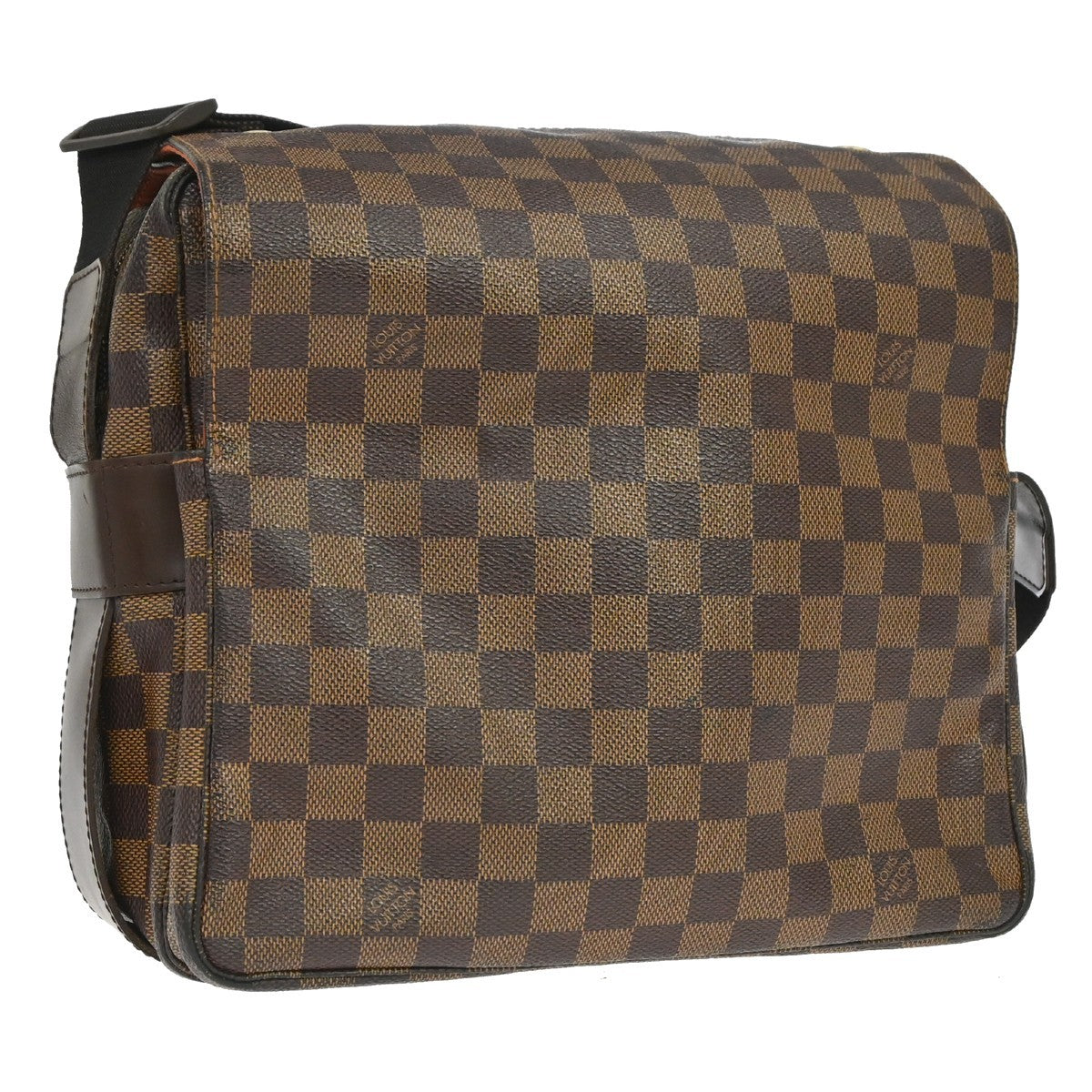 Louis Vuitton Naviglio Handbag Damier Brown Canvas Shoulder Bag Bag (   )
