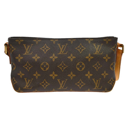 Louis Vuitton Trotteur Handbag Monogram Canvas Brown Canvas Clutche & Pouche Bag (   )