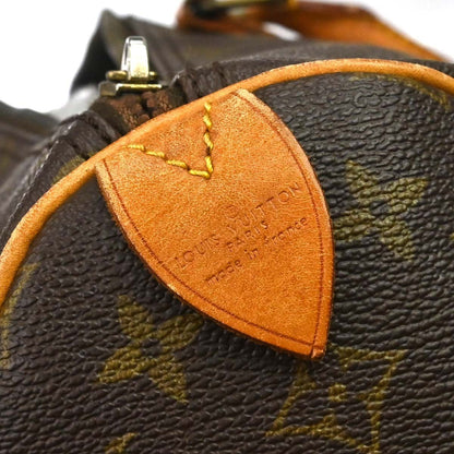 Louis Vuitton Keepall Bag Monogram Canvas Brown Canvas Travel Bag Bag (   )