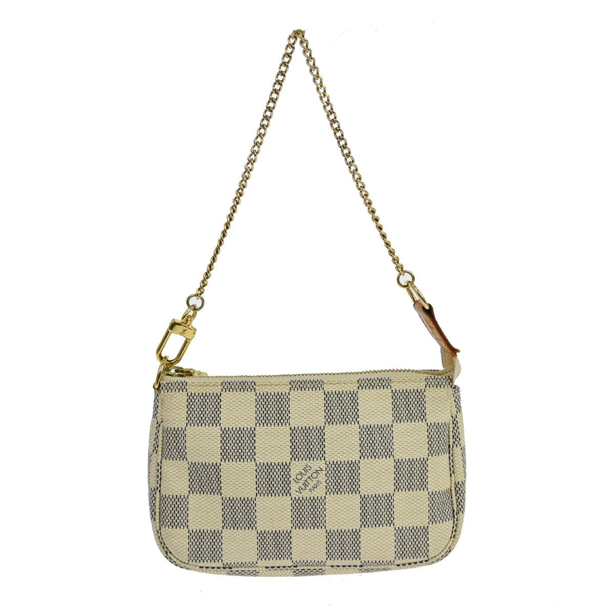 Louis Vuitton Mini Pochette Accessoires Damier Canvas White Canvas Clutche & Pouche Bag (   )