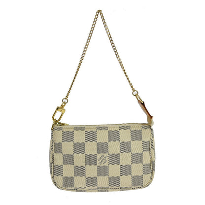 Louis Vuitton Mini Pochette Accessoires Damier Canvas White Canvas Clutche & Pouche Bag (   )
