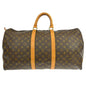 Louis Vuitton Keepall Bag Monogram Canvas Brown Canvas Travel Bag Bag (   )