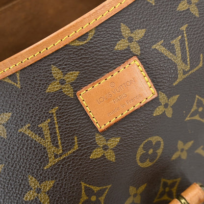 Louis Vuitton Saumur Handbag Monogram Canvas Brown Canvas Shoulder Bag Bag (   )