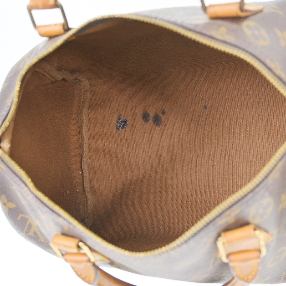Louis Vuitton Speedy Handbag Monogram Canvas Brown Canvas Handbag (   )