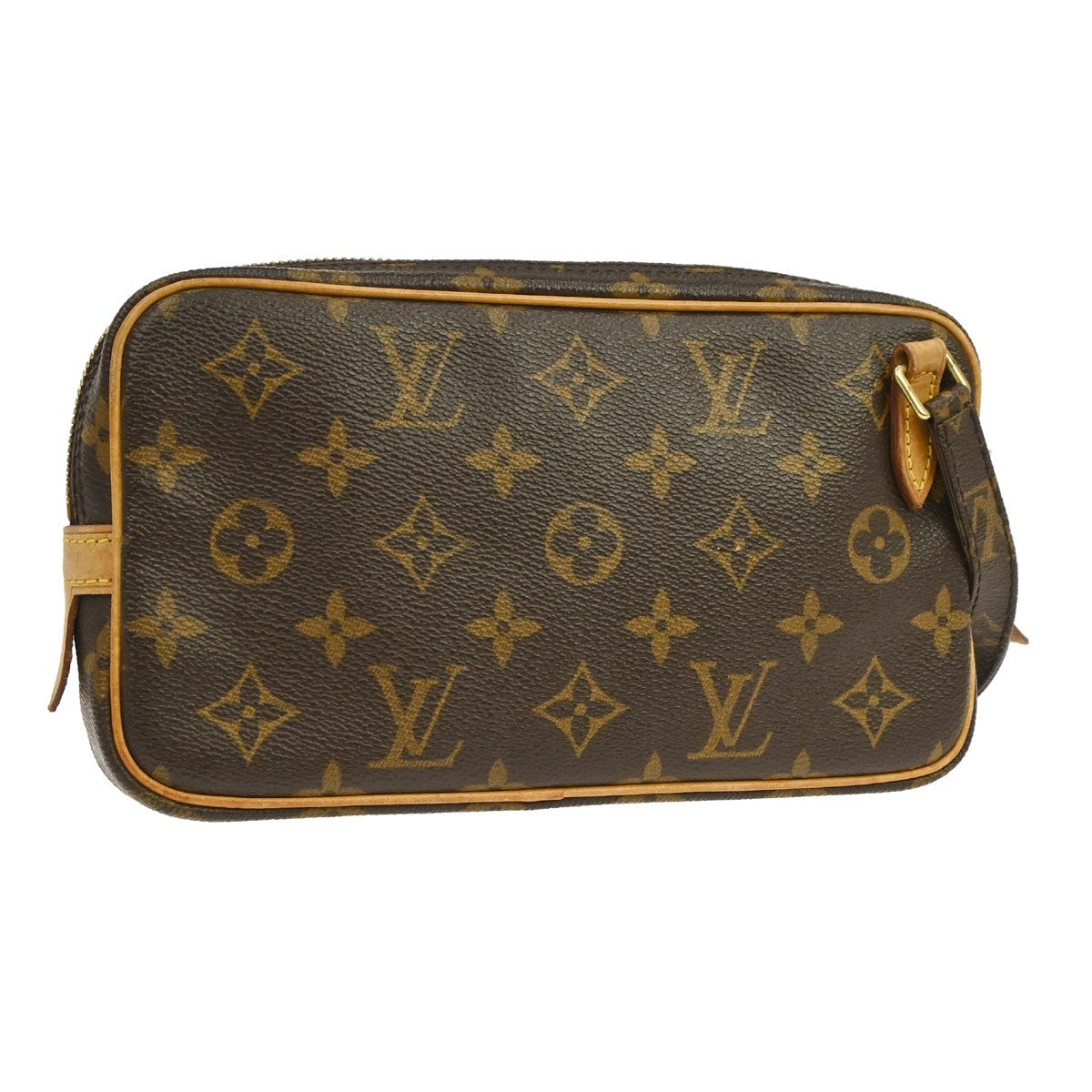 Louis Vuitton Pochette Marly Bandouliere Bag Monogram Canvas Brown Canvas Shoulder Bag Bag (   )