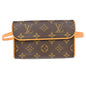 Louis Vuitton Florentine Waist Bag Monogram Canvas Brown Canvas Clutche & Pouche Bag (   )