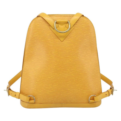 Louis Vuitton Gobelins Backpack Epi Leather Yellow Leather Backpack Bag (   )