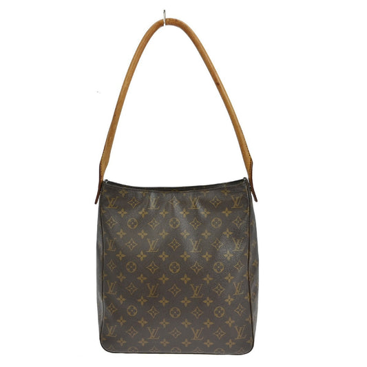 Louis Vuitton Monogram Looping Handbag Monogram Canvas Brown Canvas Shoulder Bag Bag (   )