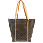 Louis Vuitton Shopping Sac Handbag Monogram Canvas Brown Canvas Tote Bag Bag (   )
