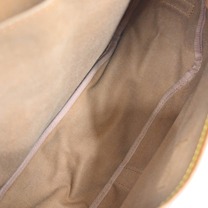 Louis Vuitton Saumur Handbag Monogram Canvas Brown Canvas Shoulder Bag Bag (   )