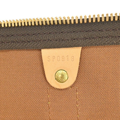 Louis Vuitton Keepall Bag Monogram Canvas Brown Canvas Travel Bag Bag (   )