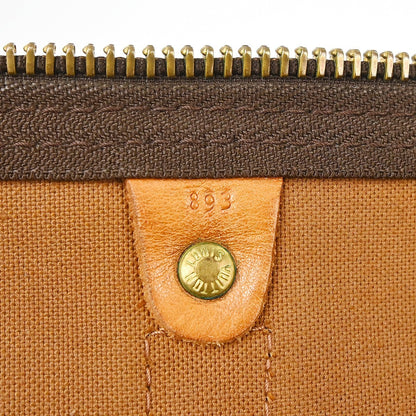 Louis Vuitton Keepall Bag Monogram Canvas Brown Canvas Travel Bag Bag (   )
