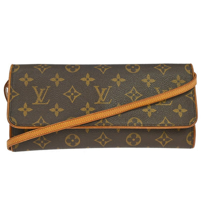 Louis Vuitton Twin Handbag Monogram Canvas Brown Canvas Clutche & Pouche Bag (   )