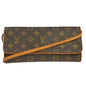 Louis Vuitton Twin Handbag Monogram Canvas Brown Canvas Clutche & Pouche Bag (   )
