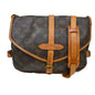 Louis Vuitton Saumur Handbag Monogram Canvas Brown Canvas Shoulder Bag Bag (   )