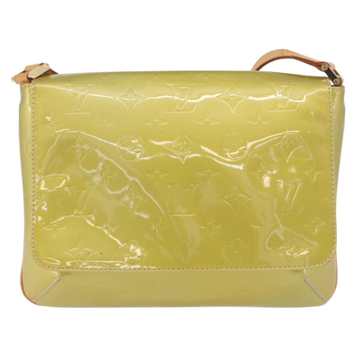 Louis Vuitton Thompson Street Handbag Monogram Vernis Gray Patent_Leather Shoulder Bag Bag (   )