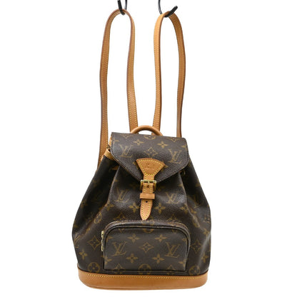 Louis Vuitton Vintage Montsouris Backpack Monogram Canvas Brown Canvas Backpack Bag (   )