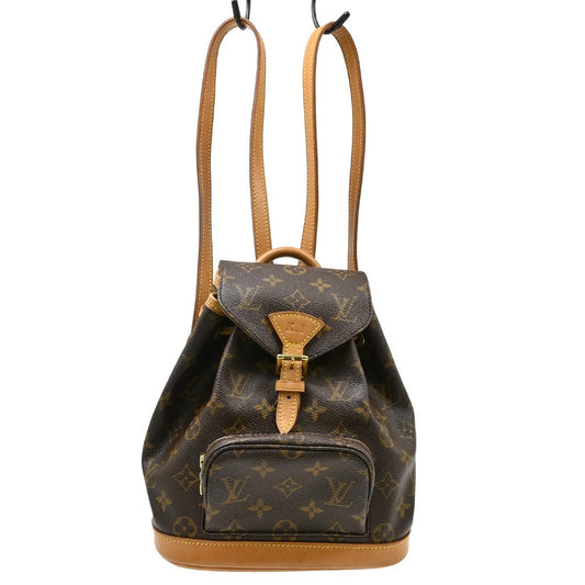 Louis Vuitton Vintage Montsouris Backpack Monogram Canvas Brown Canvas Backpack Bag (   )