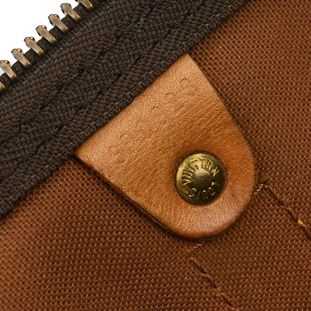 Louis Vuitton Keepall Bag Monogram Canvas Brown Canvas Travel Bag Bag (   )